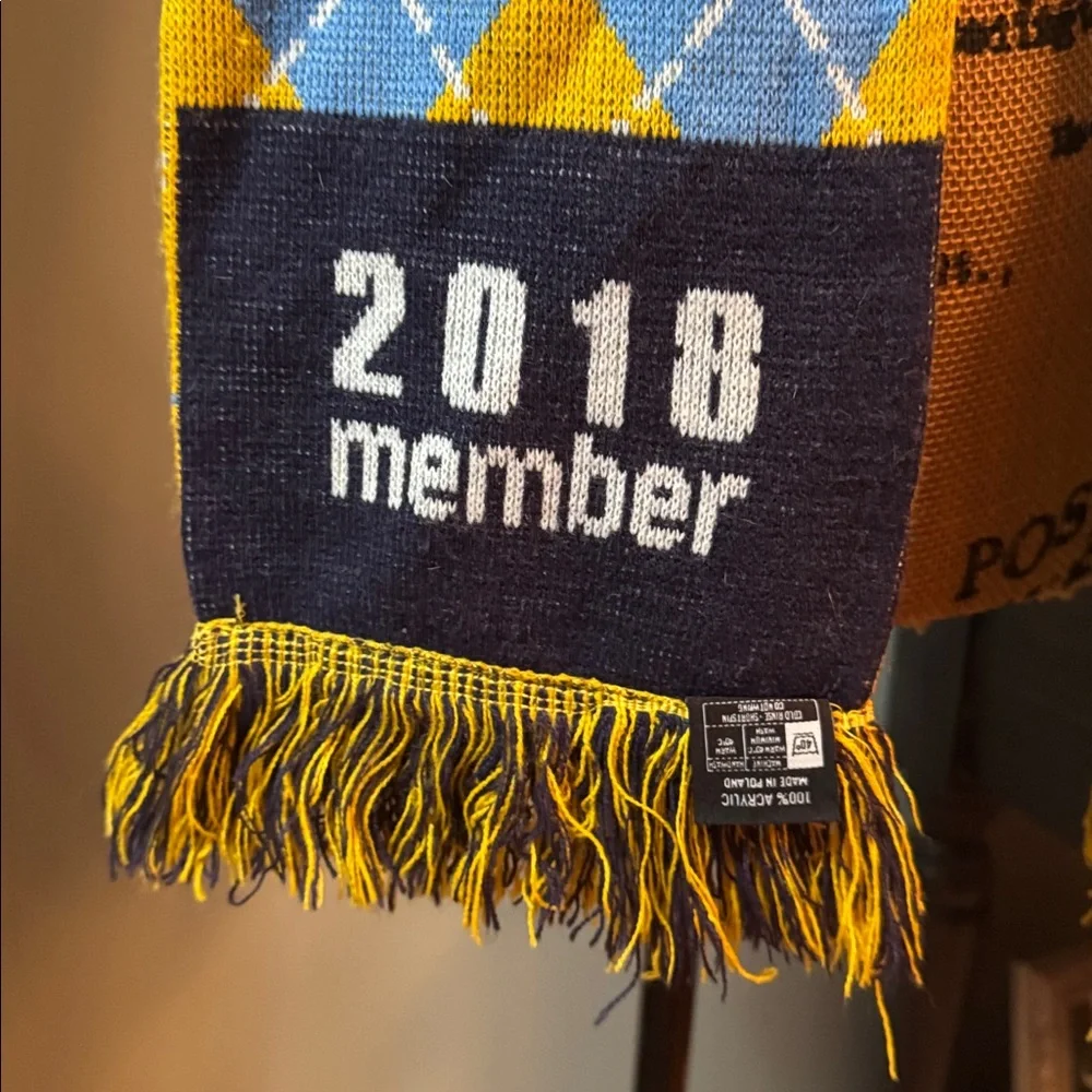The Nashville Roadies Blue and Yellow Argyle Scarf